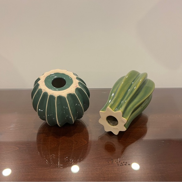 Green Ceramic Cactus Decor Set - Picture 3 of 8